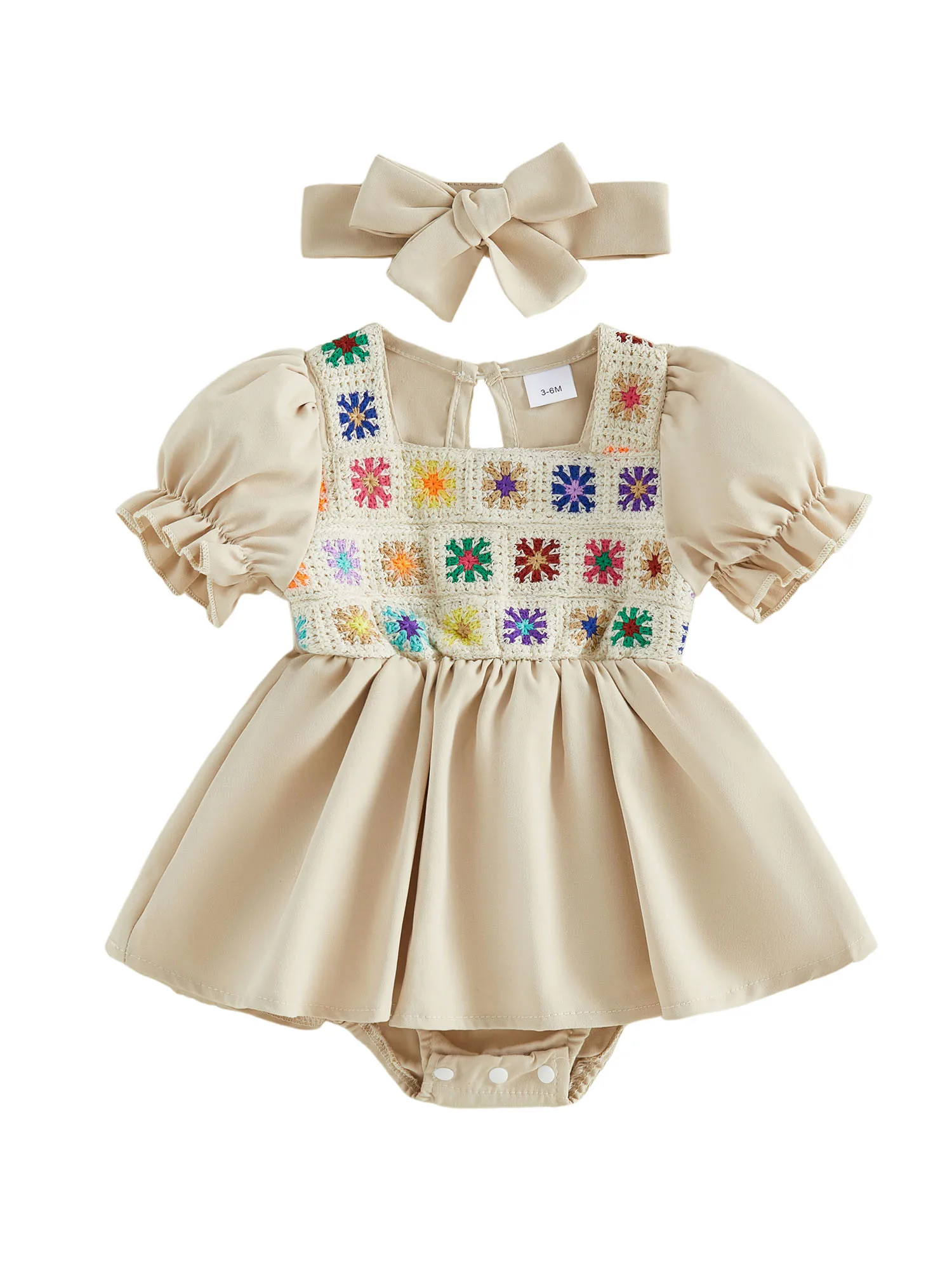 Платье-комбинезон без рукавов с цветочным принтом для маленьких девочек и подходящая повязка на голову в комплекте для летних нарядов - комплект из 2 предметов
Платье-комбинезон без рукавов с цветочным принтом для маленьких девочек и подходящая повязка на голову в комплекте для летних нарядов - комплект из 2 предметов