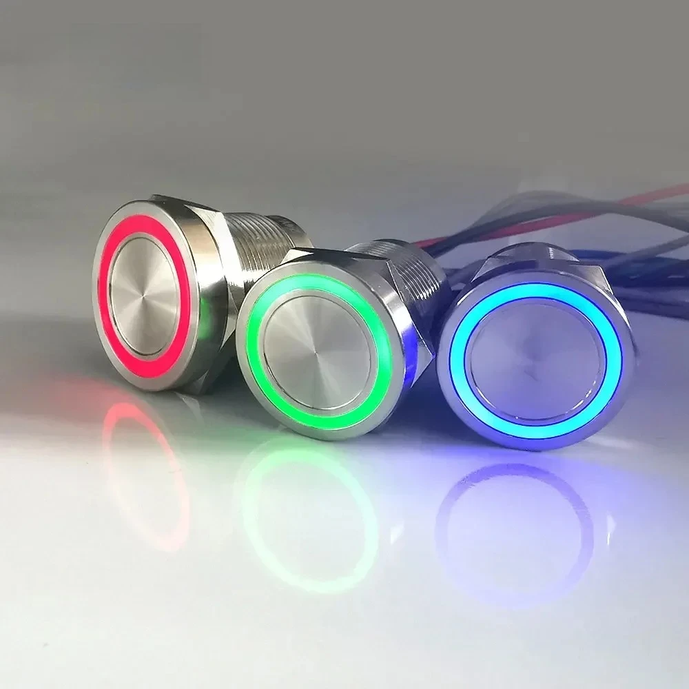 19mm 22mm RGB Tri LED Color 12-24V Push button Switch IP68 Waterproof Momentary Bi-color Piezo Switches red and green Dual LED
19mm 22mm RGB Tri LED Color 12-24V Push button Switch IP68 Waterproof Momentary Bi-color Piezo Switches red and green Dual LED