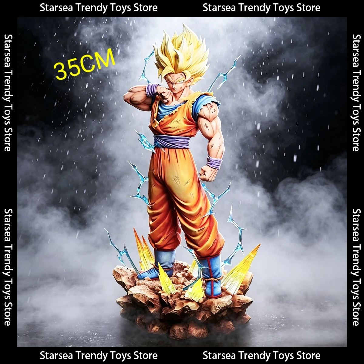 JJ Studio Dragon Ball Z Super Saiyan 2 Goku PVC Action Figure With Light Up Base 35CM/13.78IN Collectible Model Toy Gift
JJ Studio Dragon Ball Z Super Saiyan 2 Goku PVC Action Figure With Light Up Base 35CM/13.78IN Collectible Model Toy Gift