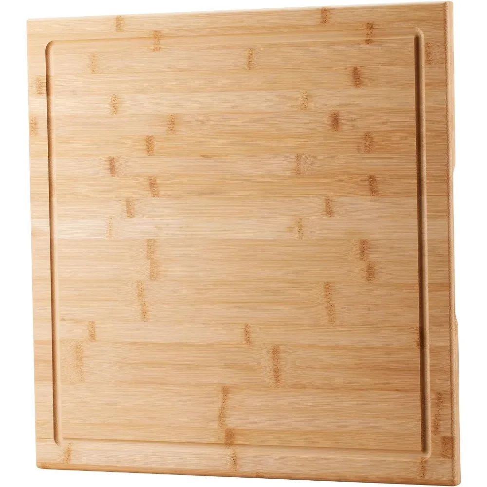 Bamboo Cutting Board - 20 x 20 inch Large Wood Chopping Board for Kitchen, Meat, Vegetables, BBQ, Square Butcher Block with Juic 
Bamboo Cutting Board - 20 x 20 inch Large Wood Chopping Board for Kitchen, Meat, Vegetables, BBQ, Square Butcher Block with Juic
