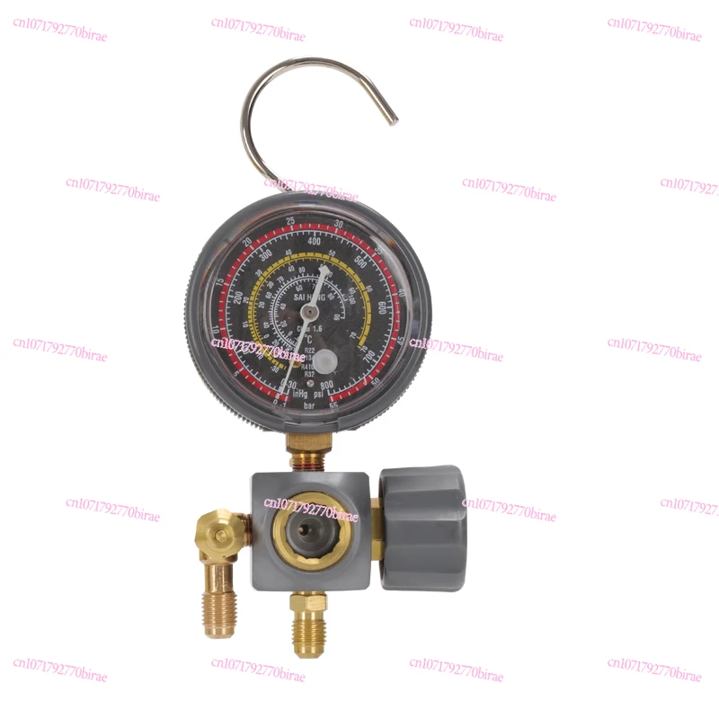 New R22R32 Press Exhaust Oil Filling Single Meter Fluorinated Air Conditioning Pressure Gauge Refrigeration Maintenance Tool
New R22R32 Press Exhaust Oil Filling Single Meter Fluorinated Air Conditioning Pressure Gauge Refrigeration Maintenance Tool
