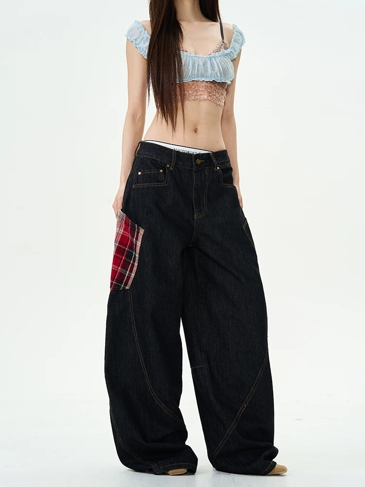Loose Men's Jeans High Street American Style Patchwork Trousers Original Color Couple's Bent Knife Pants Trendy Casual Jeans
Loose Men's Jeans High Street American Style Patchwork Trousers Original Color Couple's Bent Knife Pants Trendy Casual Jeans