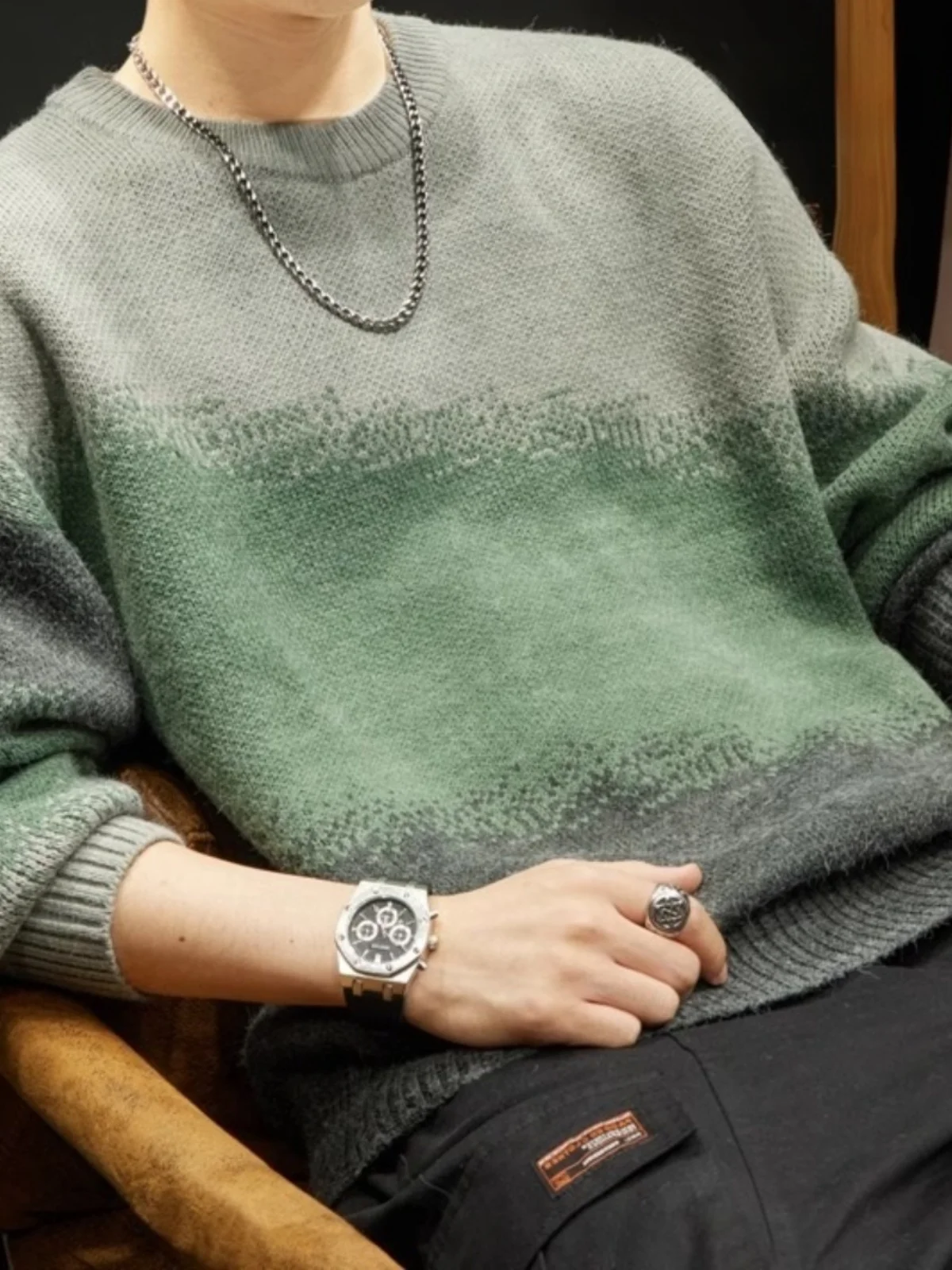 Men's round Ne Knitted Sweater adient Color Casual Basic Top Faionable Autumn Winter New Arrival Youth Vitali Sle L...
Men's round Ne Knitted Sweater adient Color Casual Basic Top Faionable Autumn Winter New Arrival Youth Vitali Sle L...