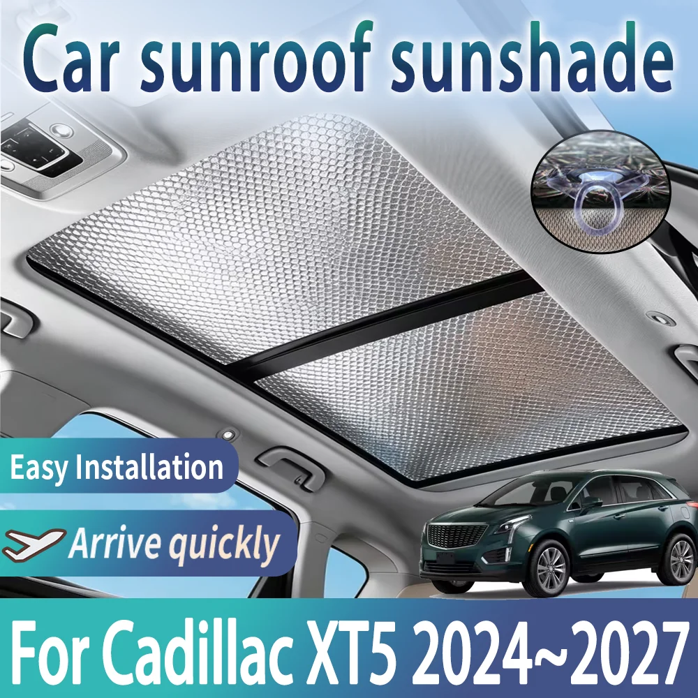 Car Sunroof Sunshades For Cadillac XT5 2024~2027 2025 2026 MK2 Auto Skylight Roof Sunscreen Heat Insulation Anti-UV Accessories
Car Sunroof Sunshades For Cadillac XT5 2024~2027 2025 2026 MK2 Auto Skylight Roof Sunscreen Heat Insulation Anti-UV Accessories