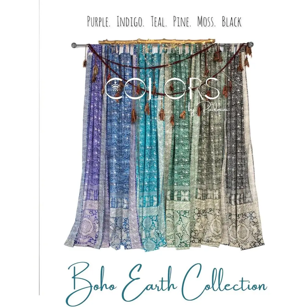 Eco-Friendly Bohemian Curtains - Light Filtering, Multi-Purpose for Home Decor, Set of 2 Panels 96 or 84 + Free Tote Bag (42 W x
Eco-Friendly Bohemian Curtains - Light Filtering, Multi-Purpose for Home Decor, Set of 2 Panels 96 or 84 + Free Tote Bag (42 W x