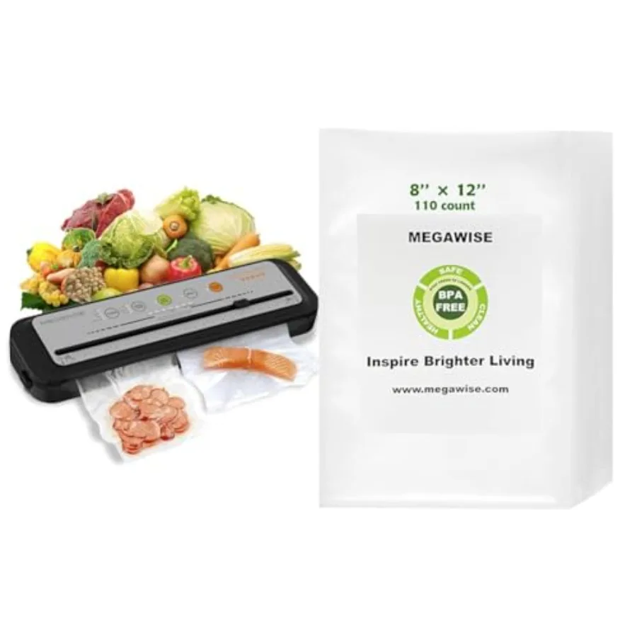 2023 Updated Vacuum Sealer Machine Bundle with 110 Count 8''x12'' BPA Free Vacuum Bags
2023 Updated Vacuum Sealer Machine Bundle with 110 Count 8''x12'' BPA Free Vacuum Bags