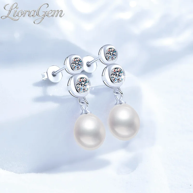LioraGem Freshwater Pearl Pendant Bubble Moissanite Stud Earrings for Women, Versatile Moissanite Studs Platinum PT950 Stamp
LioraGem Freshwater Pearl Pendant Bubble Moissanite Stud Earrings for Women, Versatile Moissanite Studs Platinum PT950 Stamp