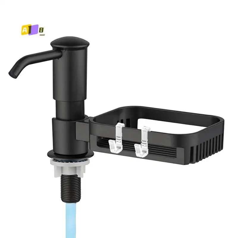 A08F-Soap Dispenser For Kitchen Sink, Built In Soap Dispenser Pump With Sponge Holder, Under Counter ABS Pump Heads
A08F-Soap Dispenser For Kitchen Sink, Built In Soap Dispenser Pump With Sponge Holder, Under Counter ABS Pump Heads