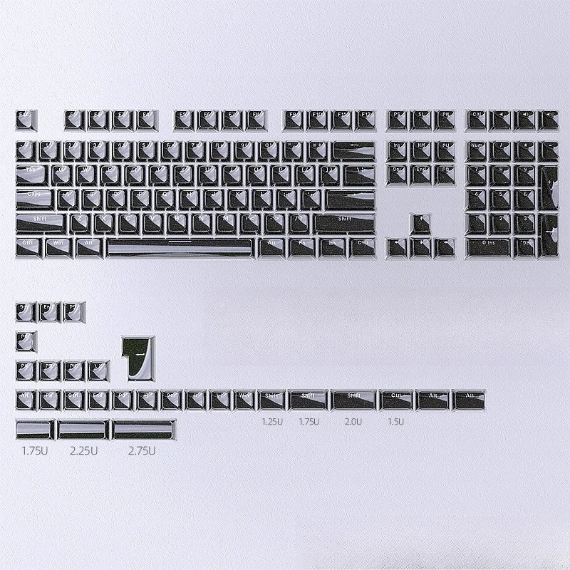 jelly black engraved keycap small full set of 136 keys PC transparent magnetic axis keyboard
jelly black engraved keycap small full set of 136 keys PC transparent magnetic axis keyboard