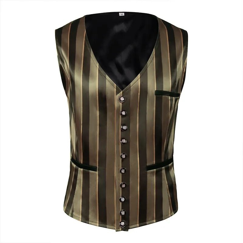 Men's Gothic Medieval Costume Short Gown Vest Halloween Outfit Vintage Style Stage Performance Clothing No Brand Label
Men's Gothic Medieval Costume Short Gown Vest Halloween Outfit Vintage Style Stage Performance Clothing No Brand Label