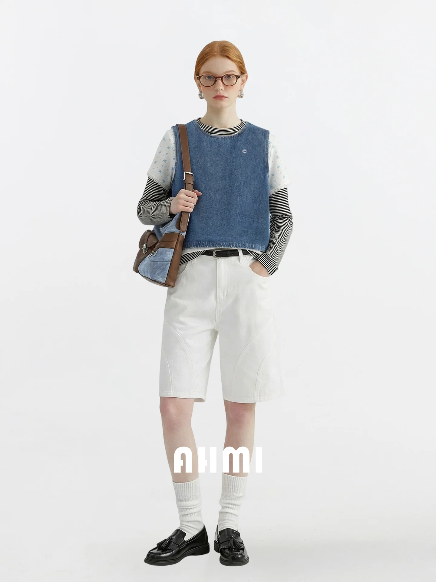 Женская футболка с длинным рукавом AHMI из денима с эффектом потертости, новая коллекция Весна-Лето, элегантный комплект из трех предметов, повседневный свободный крой, дышащая, приятная к телу.
Женская футболка с длинным рукавом AHMI из денима с эффектом потертости, новая коллекция Весна-Лето, элегантный комплект из трех предметов, повседневный свободный крой, дышащая, приятная к телу.