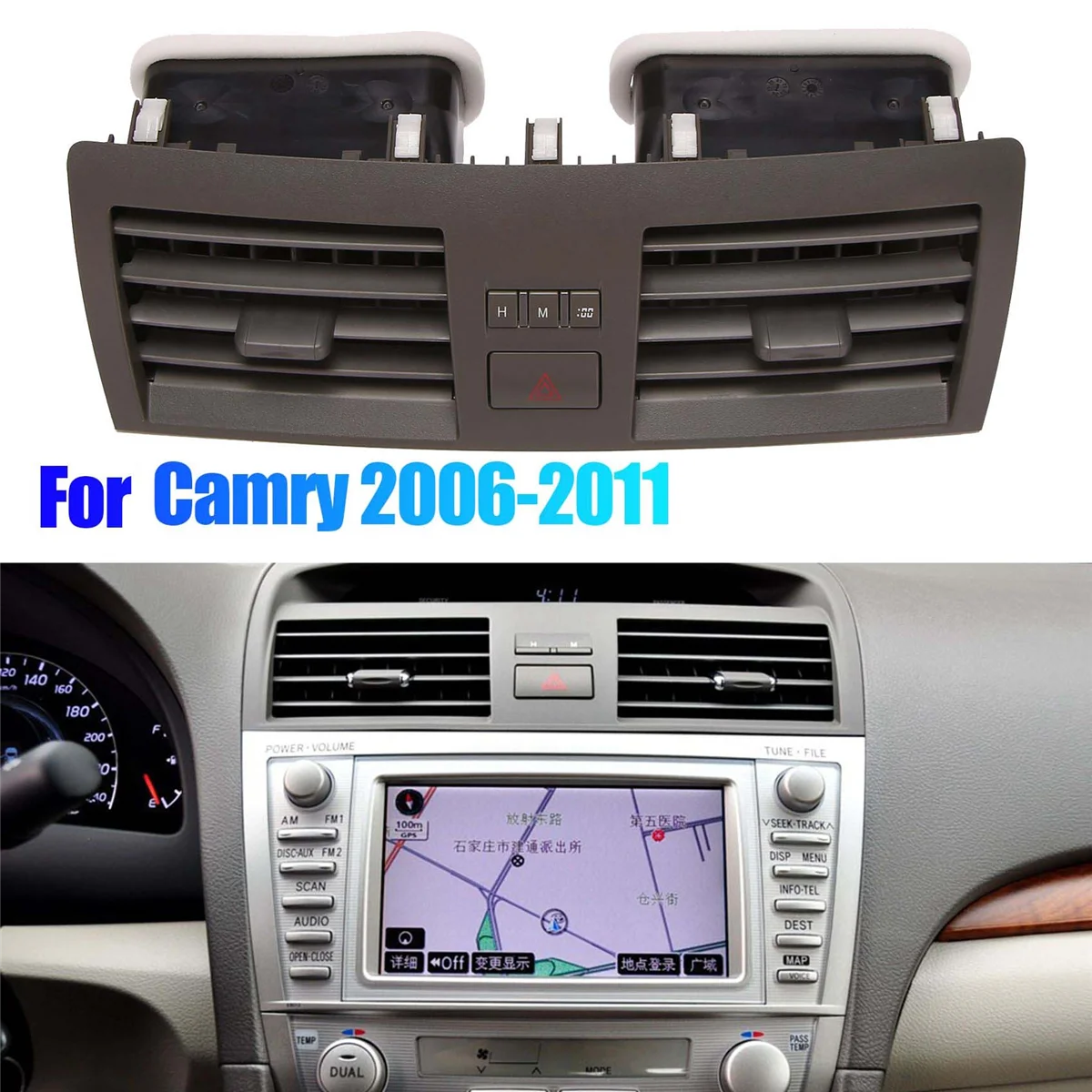 Car Dashboard Air Conditioning Vent Panel Grille Cover for Toyota Camry 2006-2011 A/C Air Outlet Frame
Car Dashboard Air Conditioning Vent Panel Grille Cover for Toyota Camry 2006-2011 A/C Air Outlet Frame