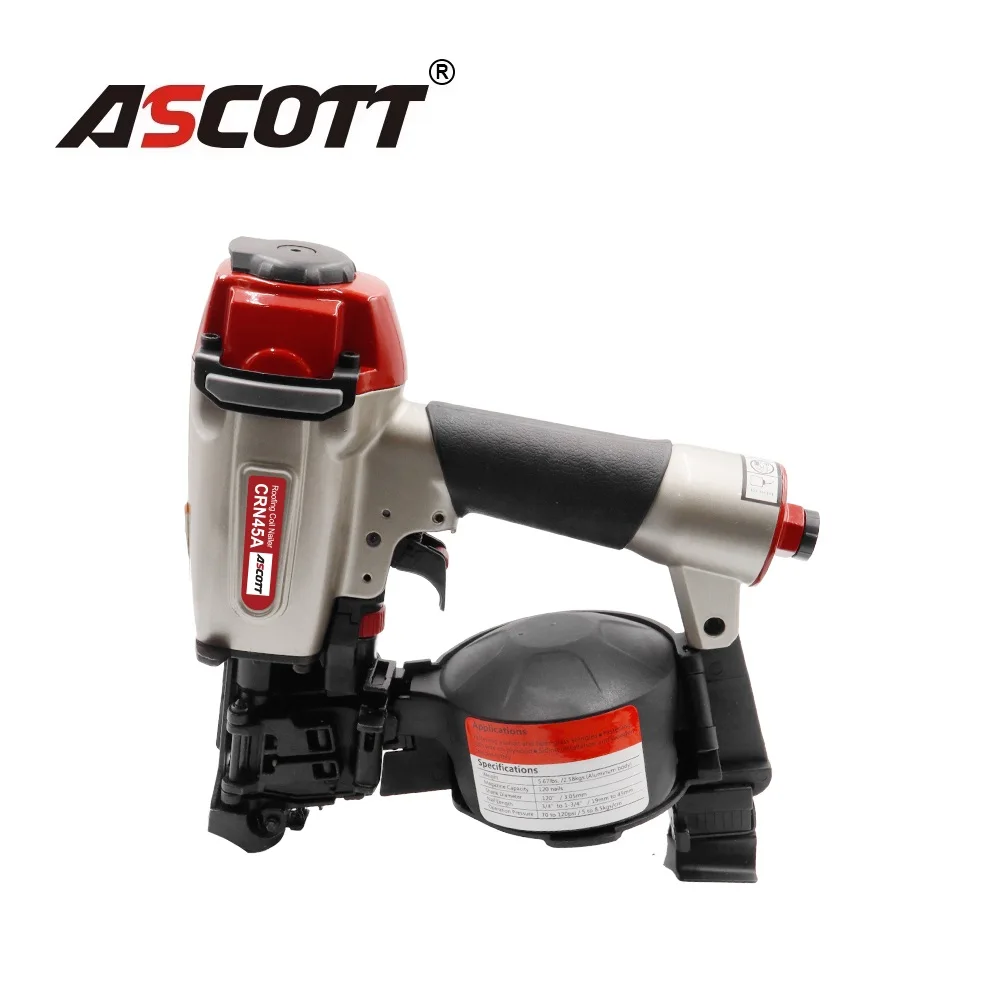 CRN45A Industrial&DIY Pneumatic Asphalt Fastening Tools Construction Roll Nail Gun 120PCS Air Coil Roofing Siding Nailer
CRN45A Industrial&DIY Pneumatic Asphalt Fastening Tools Construction Roll Nail Gun 120PCS Air Coil Roofing Siding Nailer