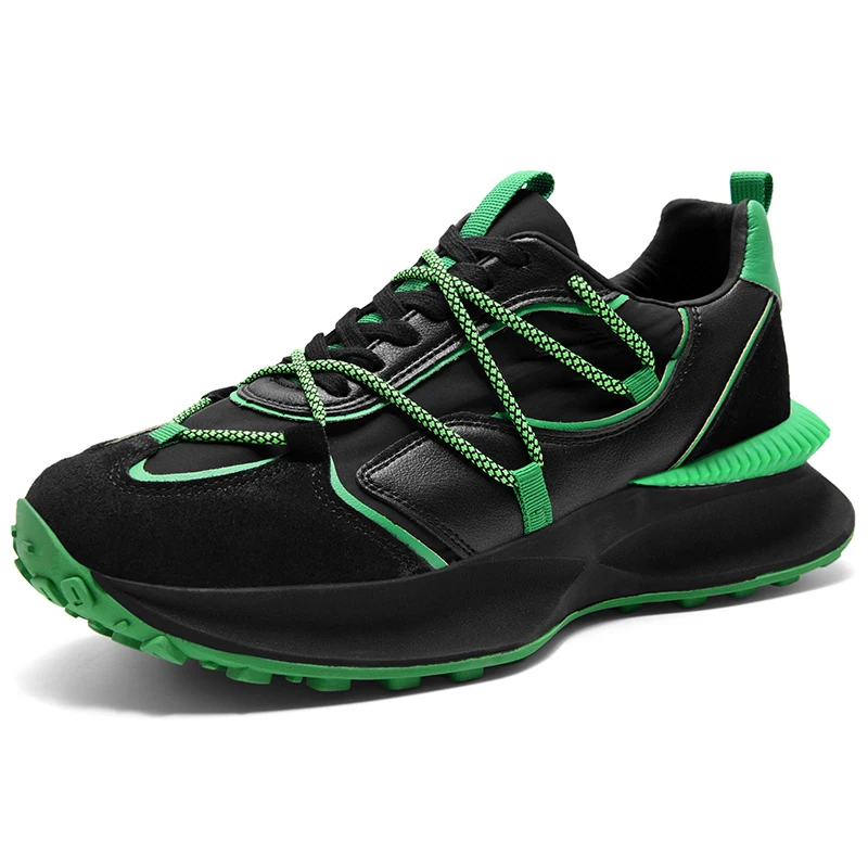 Men Chunky Casual Running Sport Shoes Leather Stitching Breathable Platform Jogging Trend Daddy Sneaker
Men Chunky Casual Running Sport Shoes Leather Stitching Breathable Platform Jogging Trend Daddy Sneaker