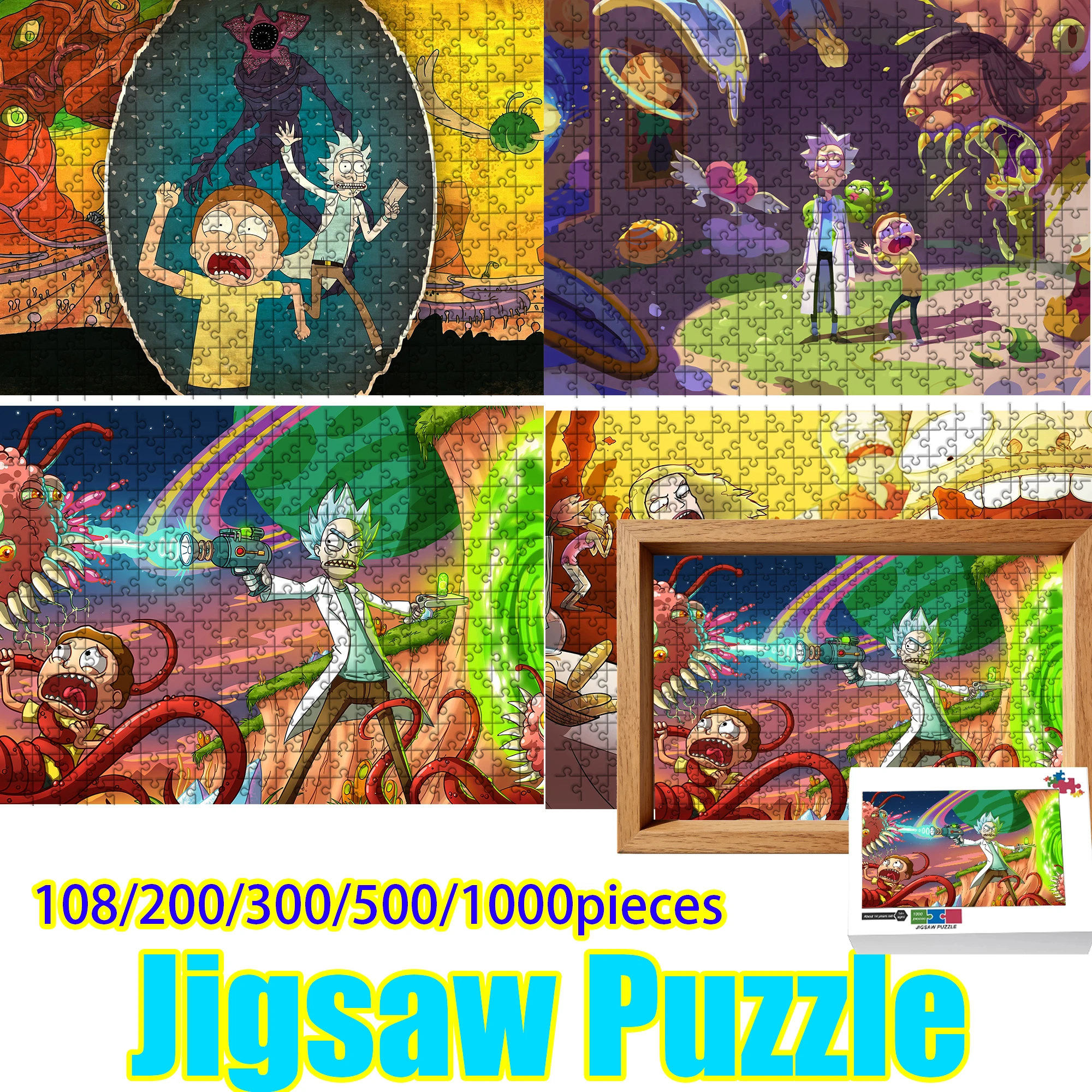 Wooden Jigsaw Puzzle 108/200/300/500/1000 Pcs, Rick and Morty Cartoon Pattern Puzzle, Stress Relief DIY Assembly Game, Gift
Wooden Jigsaw Puzzle 108/200/300/500/1000 Pcs, Rick and Morty Cartoon Pattern Puzzle, Stress Relief DIY Assembly Game, Gift