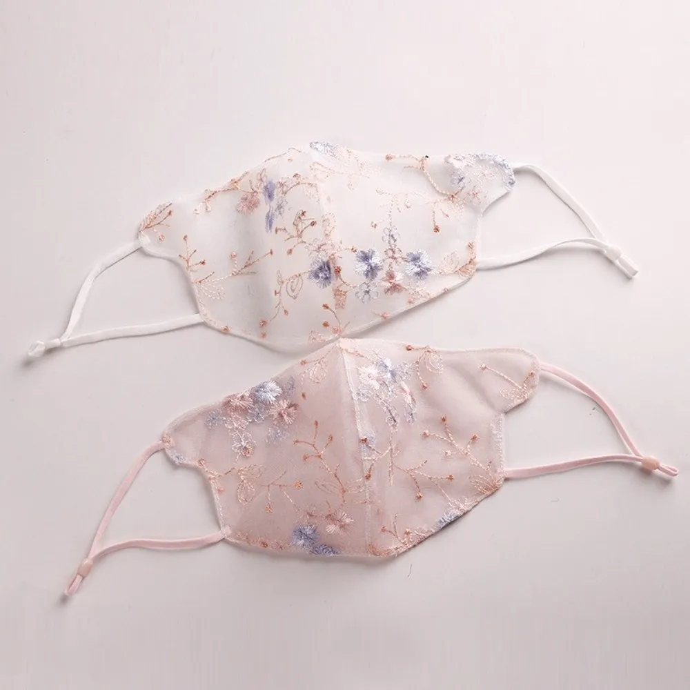 Classical Embroider Flower Veil Mask Dustproof Breathable Lace Mask Adjustable Thin Sunscreen Face Mask
Classical Embroider Flower Veil Mask Dustproof Breathable Lace Mask Adjustable Thin Sunscreen Face Mask