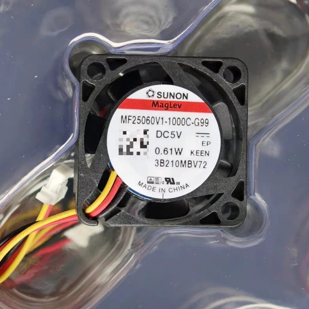 SUNON MF25060V1-1000C-G99 Server Cooling Fan DC 5V 0.61W 25x25x06mm 3-Wire
SUNON MF25060V1-1000C-G99 Server Cooling Fan DC 5V 0.61W 25x25x06mm 3-Wire