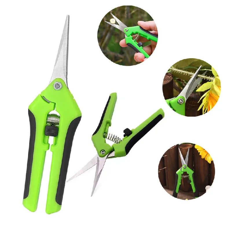 Garden Pruning Shears Set - Stainless Steel Trimming Scissors for Flowers, Branches, Herbs with Non-Slip Ergonomic Handles
Garden Pruning Shears Set - Stainless Steel Trimming Scissors for Flowers, Branches, Herbs with Non-Slip Ergonomic Handles