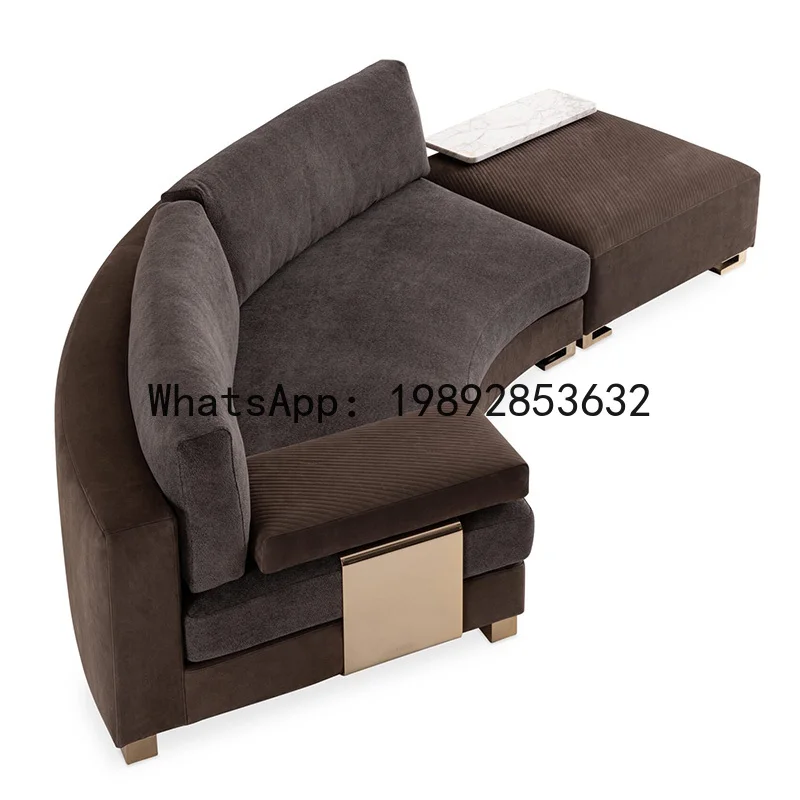 XL Modern Light Luxury Minimalist Metal Curved Sofa Italian Style Living Room Combination Velvet Furniture
XL Modern Light Luxury Minimalist Metal Curved Sofa Italian Style Living Room Combination Velvet Furniture