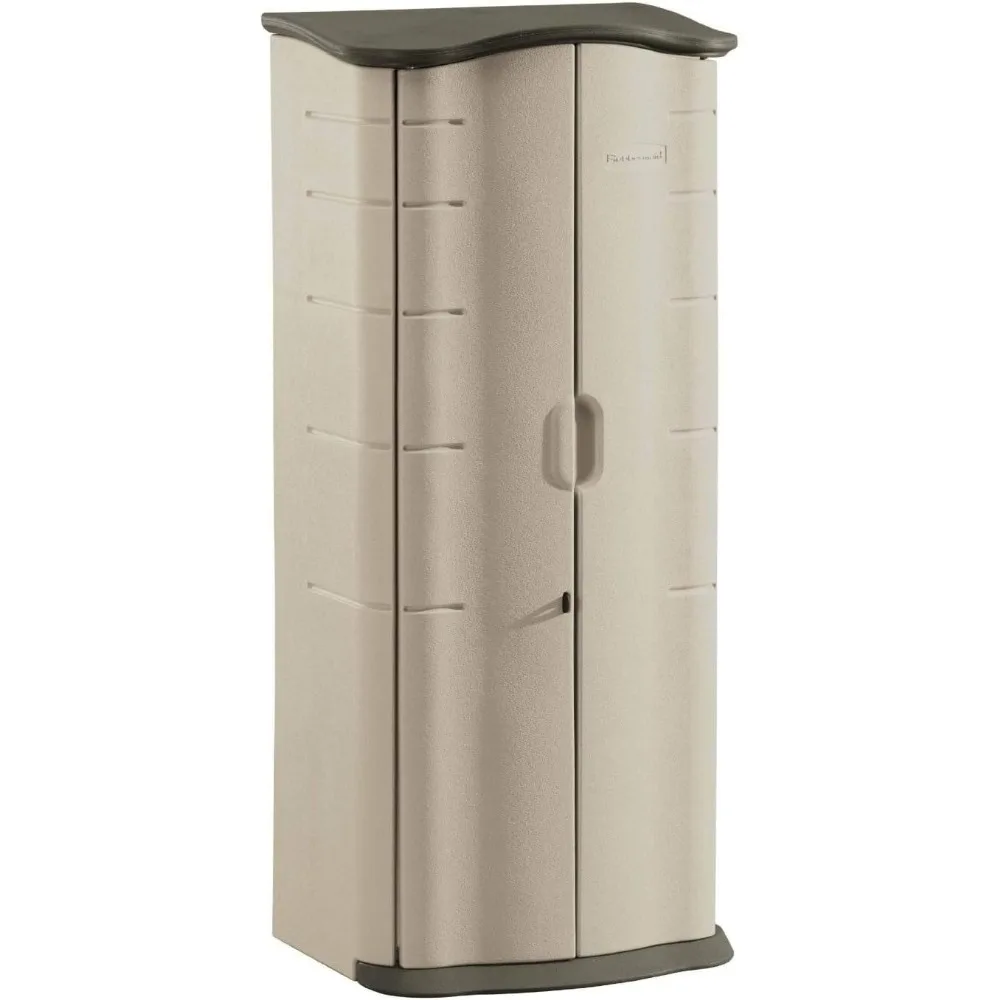 Compact Vertical Resin Storage Shed With Floor (2 x 2.5 Ft), Weather Resistant, Beige/Brown, Organization for Home/Backyard/Gar
Compact Vertical Resin Storage Shed With Floor (2 x 2.5 Ft), Weather Resistant, Beige/Brown, Organization for Home/Backyard/Gar