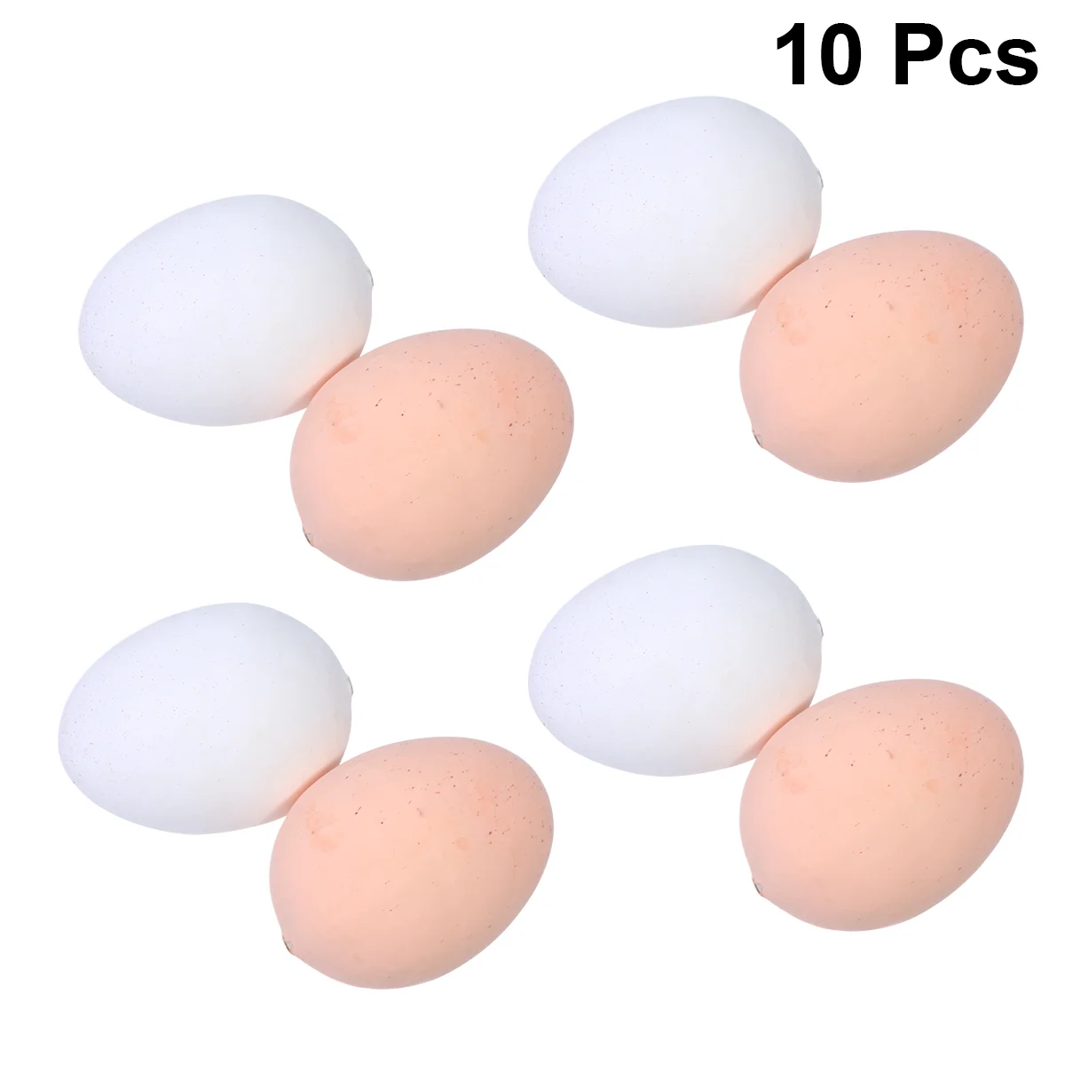 10pcs Artificial Eggs Fake Chicken Eggs Lifelike Kids DIY Educational Toys for Painting Graffiti (5pcs White and 5pcs Red)
10pcs Artificial Eggs Fake Chicken Eggs Lifelike Kids DIY Educational Toys for Painting Graffiti (5pcs White and 5pcs Red)