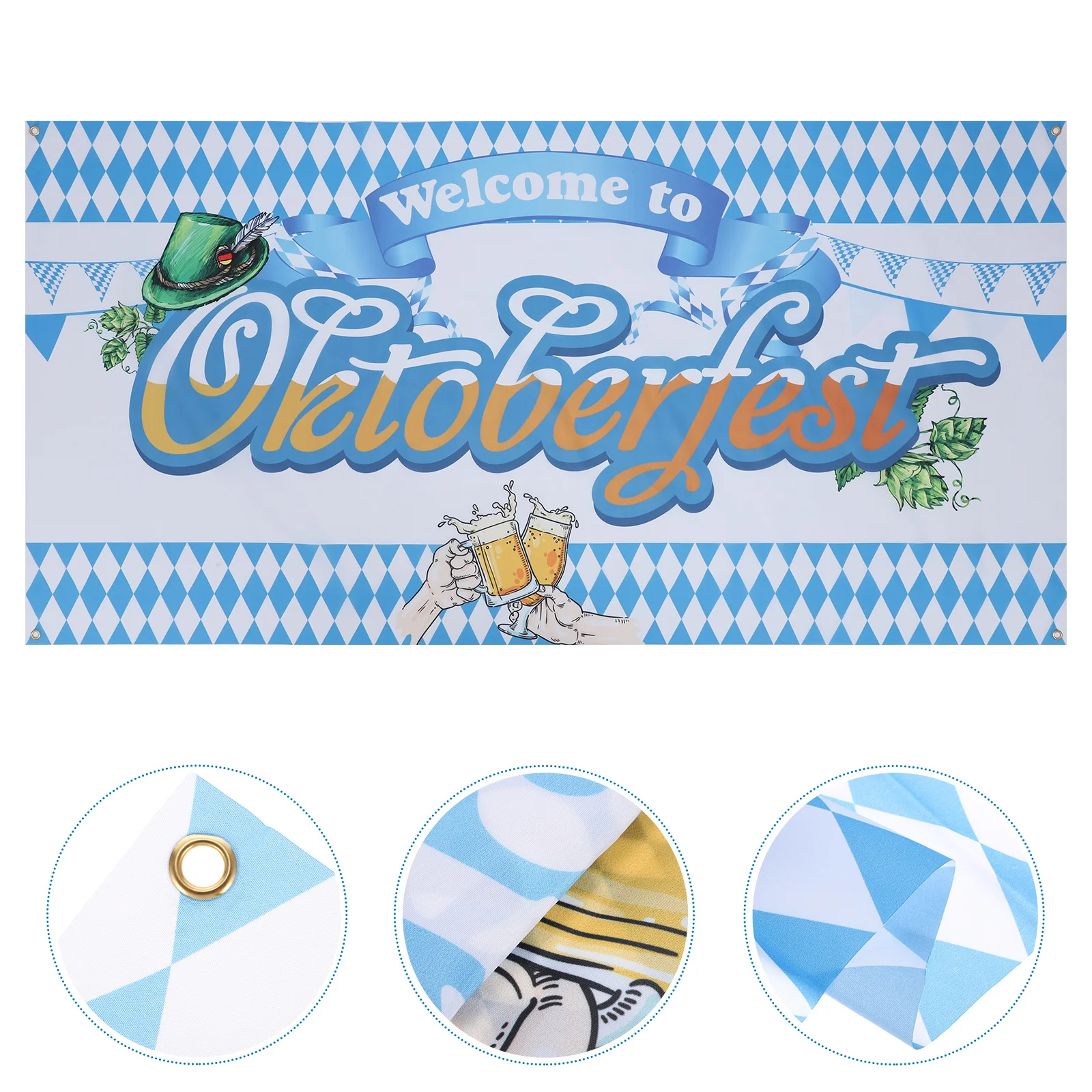 1Pcs Oktoberfest Backdrop Cloth Beer Festival Party Banner Creative Photo Background Decoration for Indoor Outdoor
1Pcs Oktoberfest Backdrop Cloth Beer Festival Party Banner Creative Photo Background Decoration for Indoor Outdoor