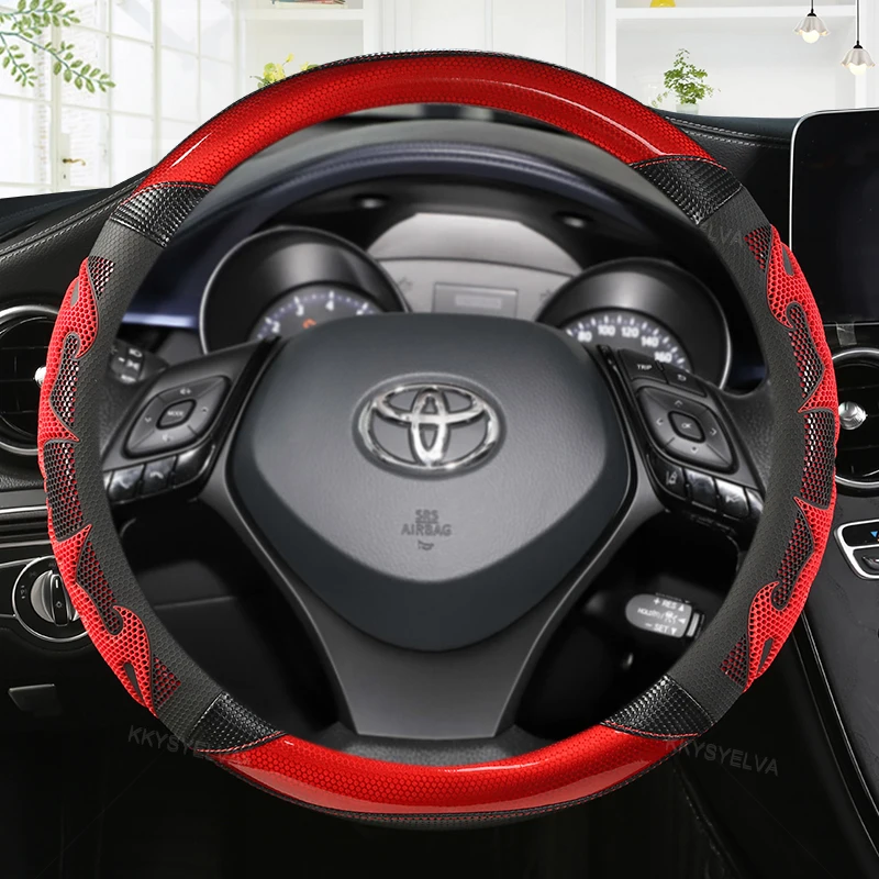 Carbon Fiber +Leather Sport Car Steering Wheel Cover For Toyota CHR C-HR High Quality Auto Accessories
Carbon Fiber +Leather Sport Car Steering Wheel Cover For Toyota CHR C-HR High Quality Auto Accessories