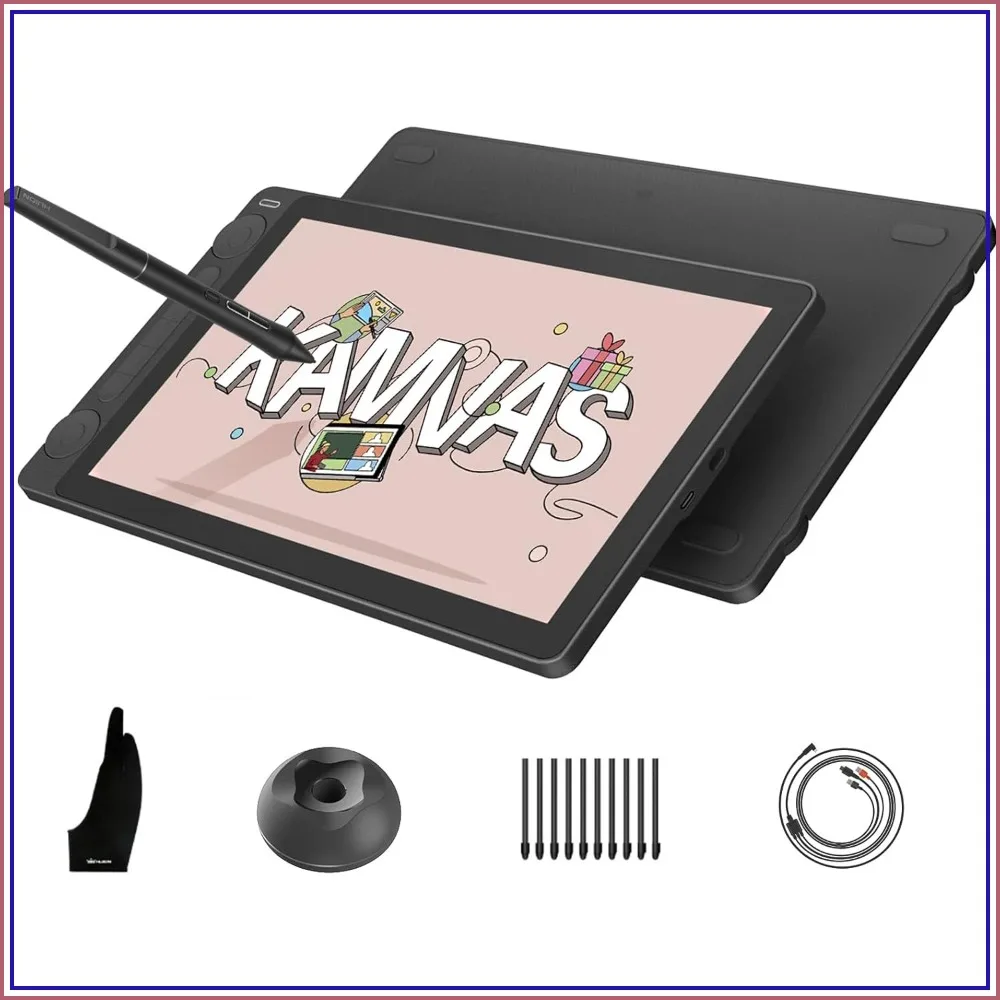 13.3-inch Full-Laminated Drawing Tablet with Anti-Sparkle Canvas Glass, 99% sRGB, 16384 Pen Pressure, Dual Dials for Digital Art
13.3-inch Full-Laminated Drawing Tablet with Anti-Sparkle Canvas Glass, 99% sRGB, 16384 Pen Pressure, Dual Dials for Digital Art