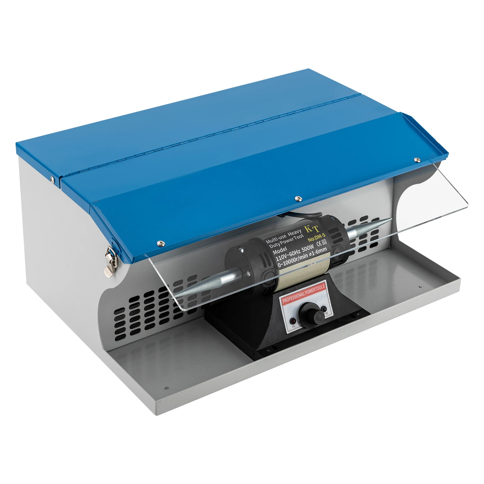 500W Jewelry Polishing Machine 0-10000RPM Polishing Machine 50dB Buffing Machine with Tapered Spindles for Metal & Acrylic
500W Jewelry Polishing Machine 0-10000RPM Polishing Machine 50dB Buffing Machine with Tapered Spindles for Metal & Acrylic