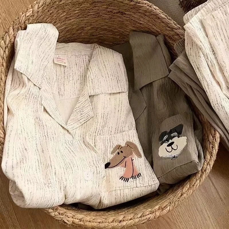 Cloud Cotton Long Sleeve Couples Sleepwear Korean Style Home Clothes Set for Men And Women Spring Autumn Seasonal Loungewear
Cloud Cotton Long Sleeve Couples Sleepwear Korean Style Home Clothes Set for Men And Women Spring Autumn Seasonal Loungewear
