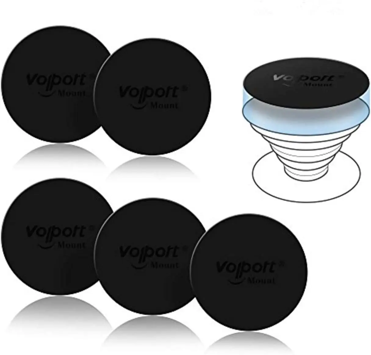 Mount Metal Plates Replacement 6pcs for Magnetic Phone Magnet Car Mount, Strong MagicPlate Metal Disc
Mount Metal Plates Replacement 6pcs for Magnetic Phone Magnet Car Mount, Strong MagicPlate Metal Disc
