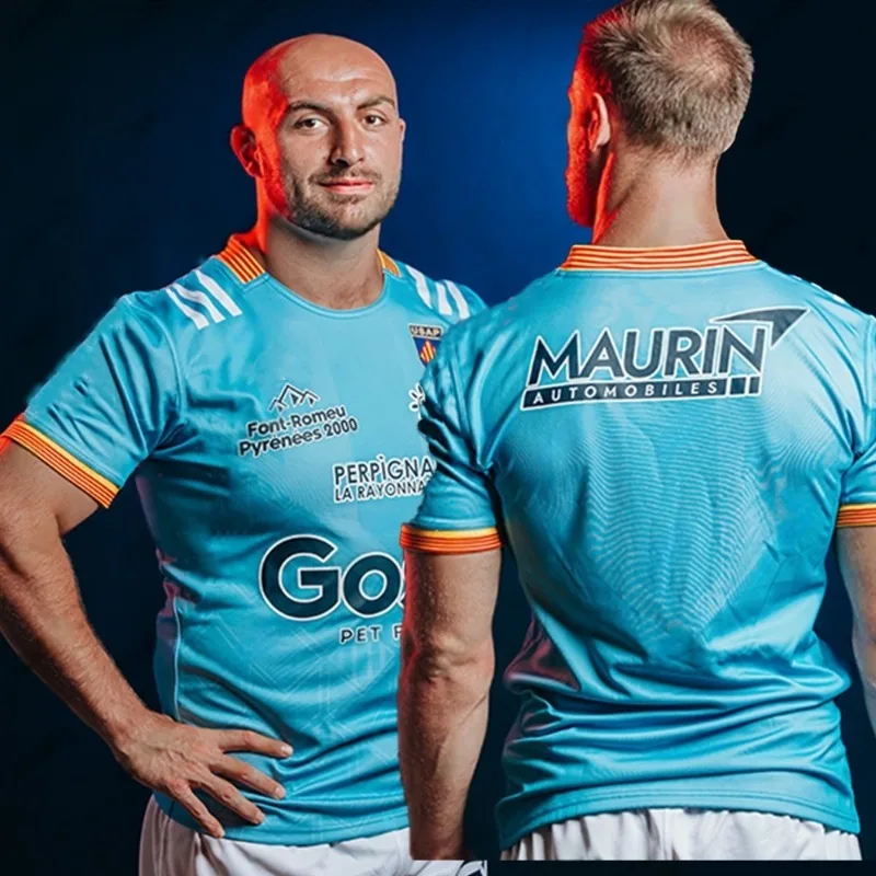 24_25 TOP14 New Products French Rugby Parent Child T-shirt USA Perpignan Jersey Training Adult_KID Set Mesh Fabric Jersey
24_25 TOP14 New Products French Rugby Parent Child T-shirt USA Perpignan Jersey Training Adult_KID Set Mesh Fabric Jersey