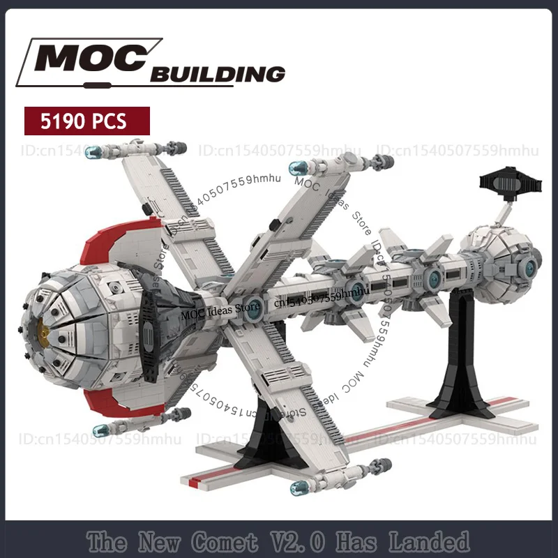 New Comet V2.0 Has Landed MOC Spaceship Model Building Blocks Space Commando Ship Technology Bricks Display Collection Toys Gift
New Comet V2.0 Has Landed MOC Spaceship Model Building Blocks Space Commando Ship Technology Bricks Display Collection Toys Gift