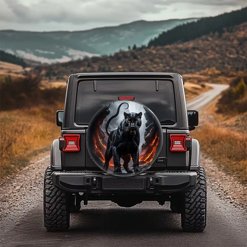 Black Panther Fire Graphic Spare Tire Cover Durable Polyester Wheel Protector Outdoor SUV Accessory
Black Panther Fire Graphic Spare Tire Cover Durable Polyester Wheel Protector Outdoor SUV Accessory