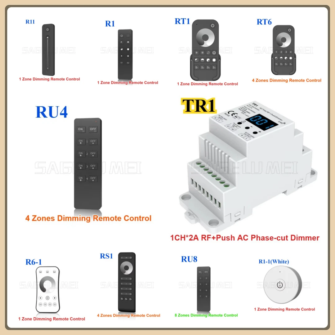 Skydance 100-240 В TR1 AC Triiac светодиодный диммер 200-480 Вт беспроводной RF2.4G R1 RU4 пульт дистанционного управления с регулируемой яркостью Push Smart Switch для светодиодной лампы
Skydance 100-240 В TR1 AC Triiac светодиодный диммер 200-480 Вт беспроводной RF2.4G R1 RU4 пульт дистанционного управления с регулируемой яркостью Push Smart Switch для светодиодной лампы