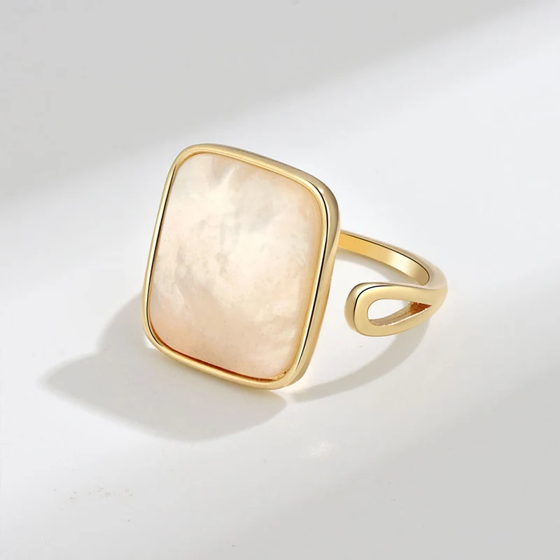 Geometric Square Shell Silver Open Rings For Women Ladies Gold-plating Ring Trendy Anillos Party Gifts Fine Jewelry Accessories
Geometric Square Shell Silver Open Rings For Women Ladies Gold-plating Ring Trendy Anillos Party Gifts Fine Jewelry Accessories