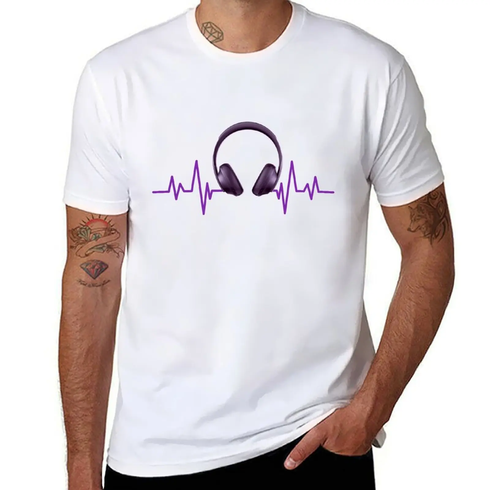 Music is Life Headphones & Pulse Cool Music Lover Soundwave T-Shirt Holiday Simple Tee Shirt
Music is Life Headphones & Pulse Cool Music Lover Soundwave T-Shirt Holiday Simple Tee Shirt