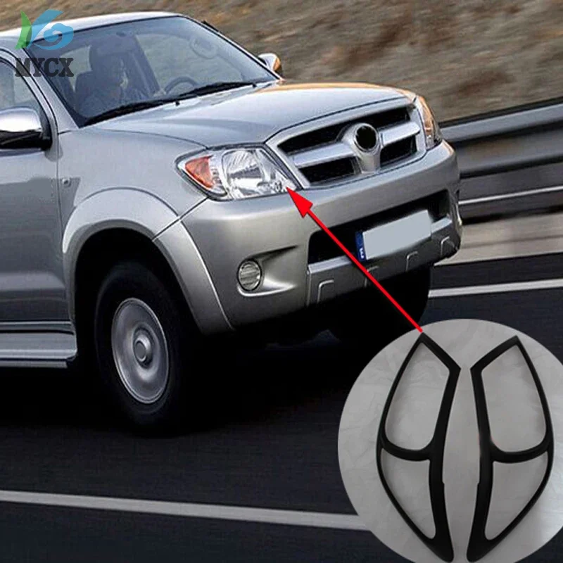 Accessories ABS matte black color headlights covers for toyota hilux vigo 2005-2010 car styling For toyota hilux auto parts
Accessories ABS matte black color headlights covers for toyota hilux vigo 2005-2010 car styling For toyota hilux auto parts