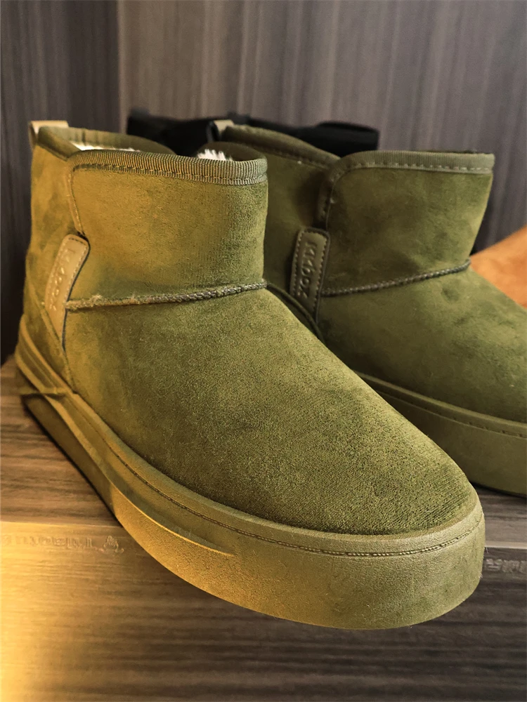 Men's Winter Fashion Snow Boots Thickened Fleece Warm Versatile Booties Short Casual Style Rubber Outsole Man's Footwear
Men's Winter Fashion Snow Boots Thickened Fleece Warm Versatile Booties Short Casual Style Rubber Outsole Man's Footwear