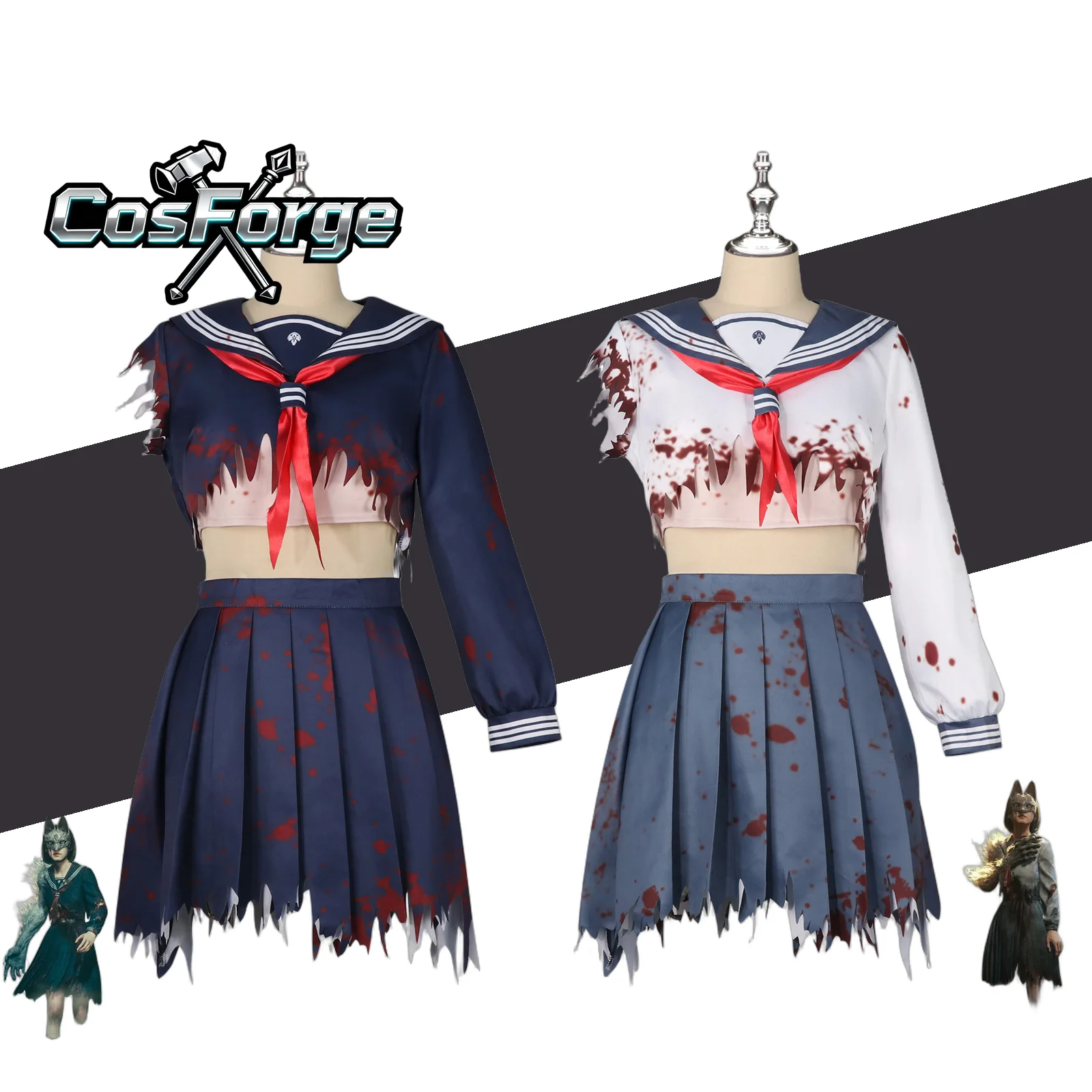 Silent Hill F Shimizu Hinako Cosplay Costume - Wig Sailor Uniform Fox Arm Mask Women Halloween Game Party
Silent Hill F Shimizu Hinako Cosplay Costume - Wig Sailor Uniform Fox Arm Mask Women Halloween Game Party