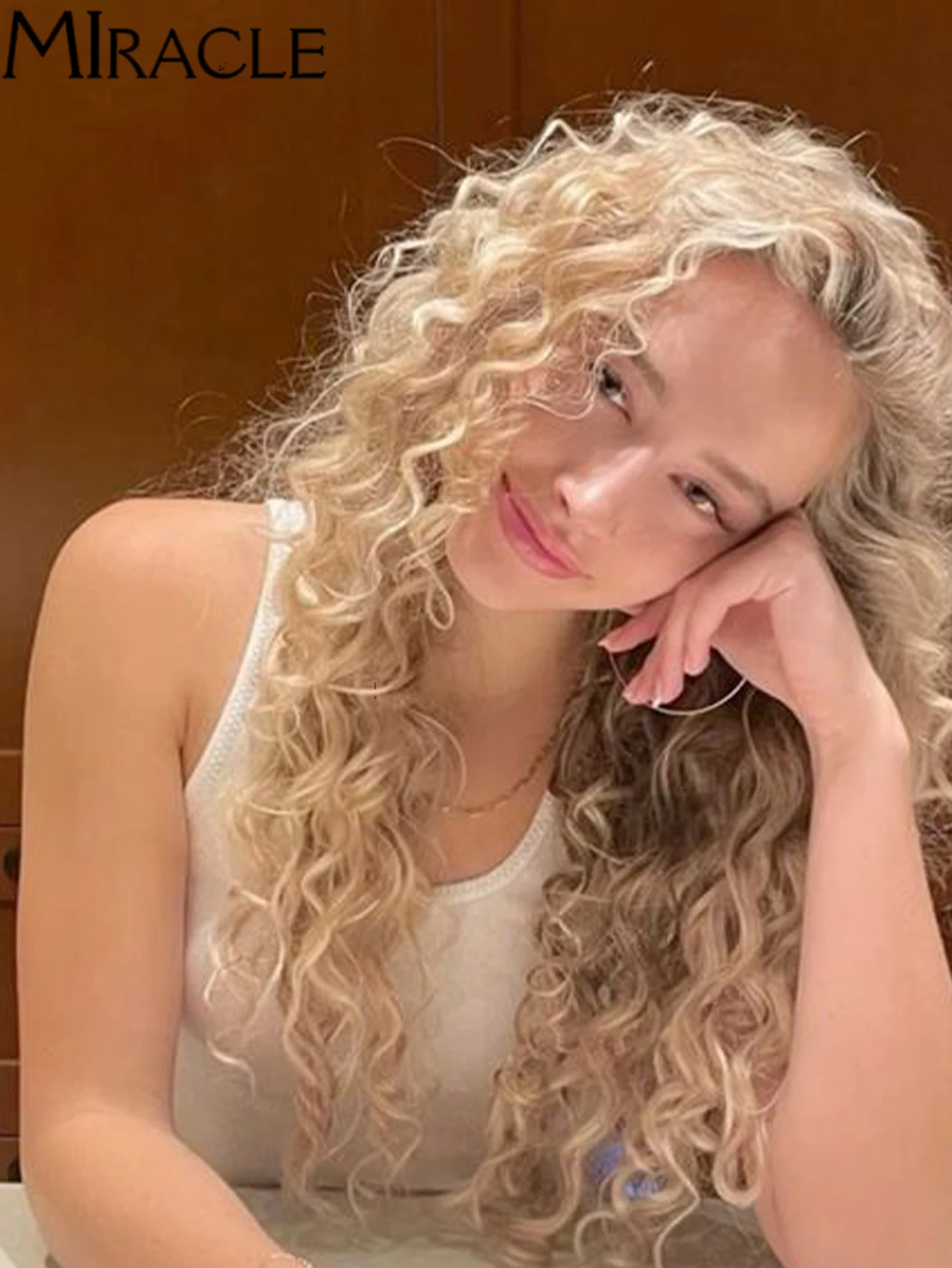 Синтетический парик MIRACLE с кружевной передней частью, длинный кудрявый парик 30 дюймов, коричневый омбре, блонд, рыжий, для женщин, для косплея, из термостойкого волокна
Синтетический парик MIRACLE с кружевной передней частью, длинный кудрявый парик 30 дюймов, коричневый омбре, блонд, рыжий, для женщин, для косплея, из термостойкого волокна