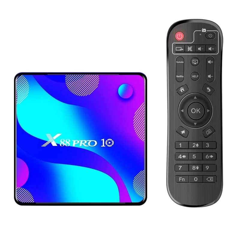 Приставка Смарт-ТВ X88 PRO 10, Android 10,0, UHD 4K, медиаплеер RK3318, 4 ГБ/128 ГБ, 2,4G/5G, двухдиапазонный Wi-Fi, BT4.0
Приставка Смарт-ТВ X88 PRO 10, Android 10,0, UHD 4K, медиаплеер RK3318, 4 ГБ/128 ГБ, 2,4G/5G, двухдиапазонный Wi-Fi, BT4.0