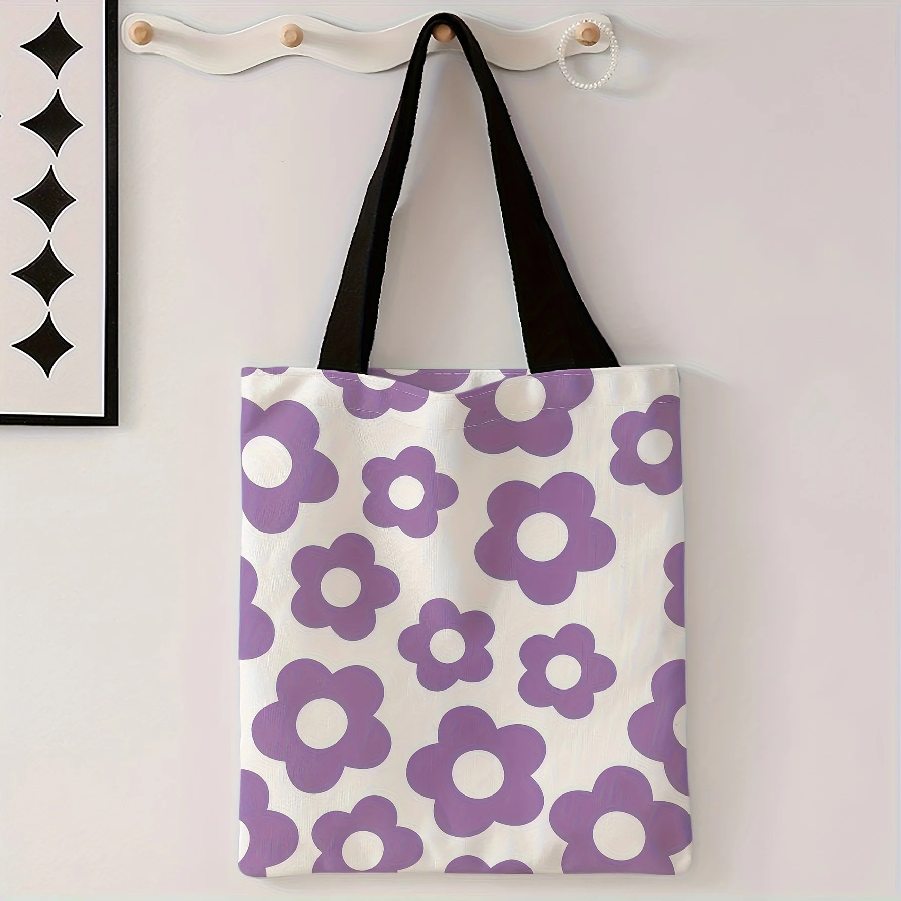 Flower Pattern Printed Casual Handbag, Reusable Fashionable Backpack, Multifunctional Handbag, Canvas Shopping Bag
Flower Pattern Printed Casual Handbag, Reusable Fashionable Backpack, Multifunctional Handbag, Canvas Shopping Bag