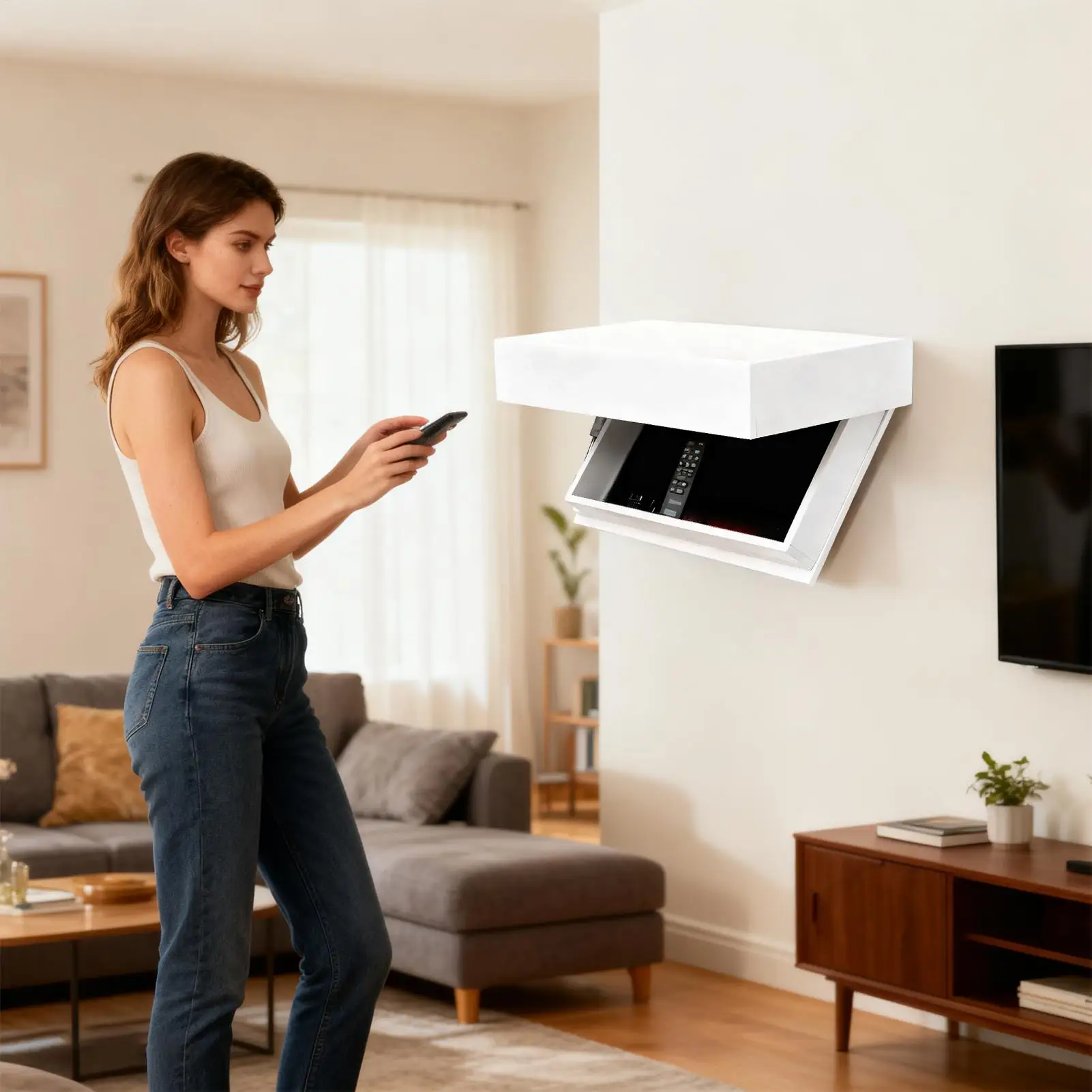 Wall Mounted Storage Rack With Hiddens Compartments Decorative Wooden Floating Display Secret Floating Storage Shelves Safely
Wall Mounted Storage Rack With Hiddens Compartments Decorative Wooden Floating Display Secret Floating Storage Shelves Safely