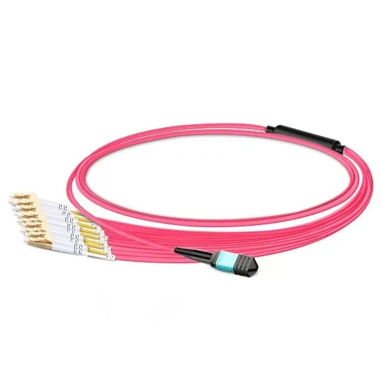 MPO UPC Female to 6 LC UPC Duplex OM4 50/125 Multimode Fiber Breakout Cable, 12 Fibers Type B, LSZH 2.0mm,
MPO UPC Female to 6 LC UPC Duplex OM4 50/125 Multimode Fiber Breakout Cable, 12 Fibers Type B, LSZH 2.0mm,