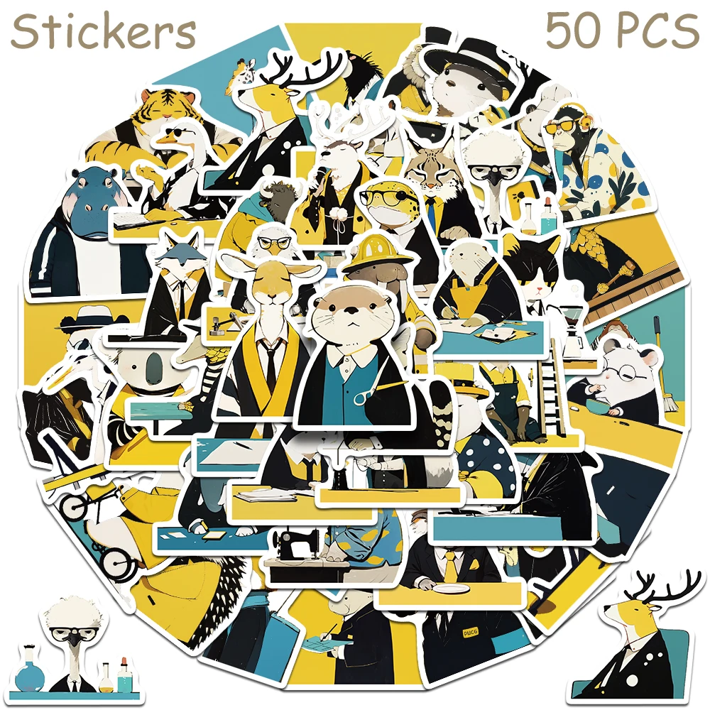 50pcs Cartoon Boring Animals Panda Tiger Stickers Decals For Phone Luggage Skateboard Notebook DIY Aesthetic Waterproof Stickers
50pcs Cartoon Boring Animals Panda Tiger Stickers Decals For Phone Luggage Skateboard Notebook DIY Aesthetic Waterproof Stickers