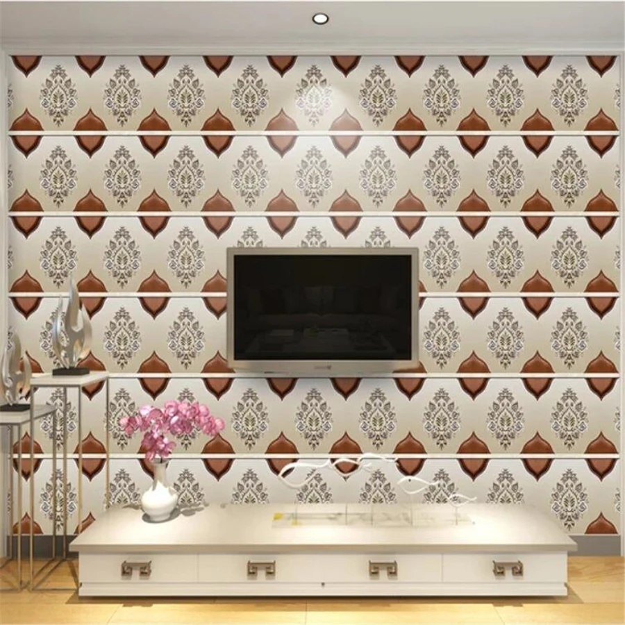 Custom wallpaper 3d mural high-end soft bag embroidered leather TV papier peint background wall living room bedroom 3d wallpaper
Custom wallpaper 3d mural high-end soft bag embroidered leather TV papier peint background wall living room bedroom 3d wallpaper