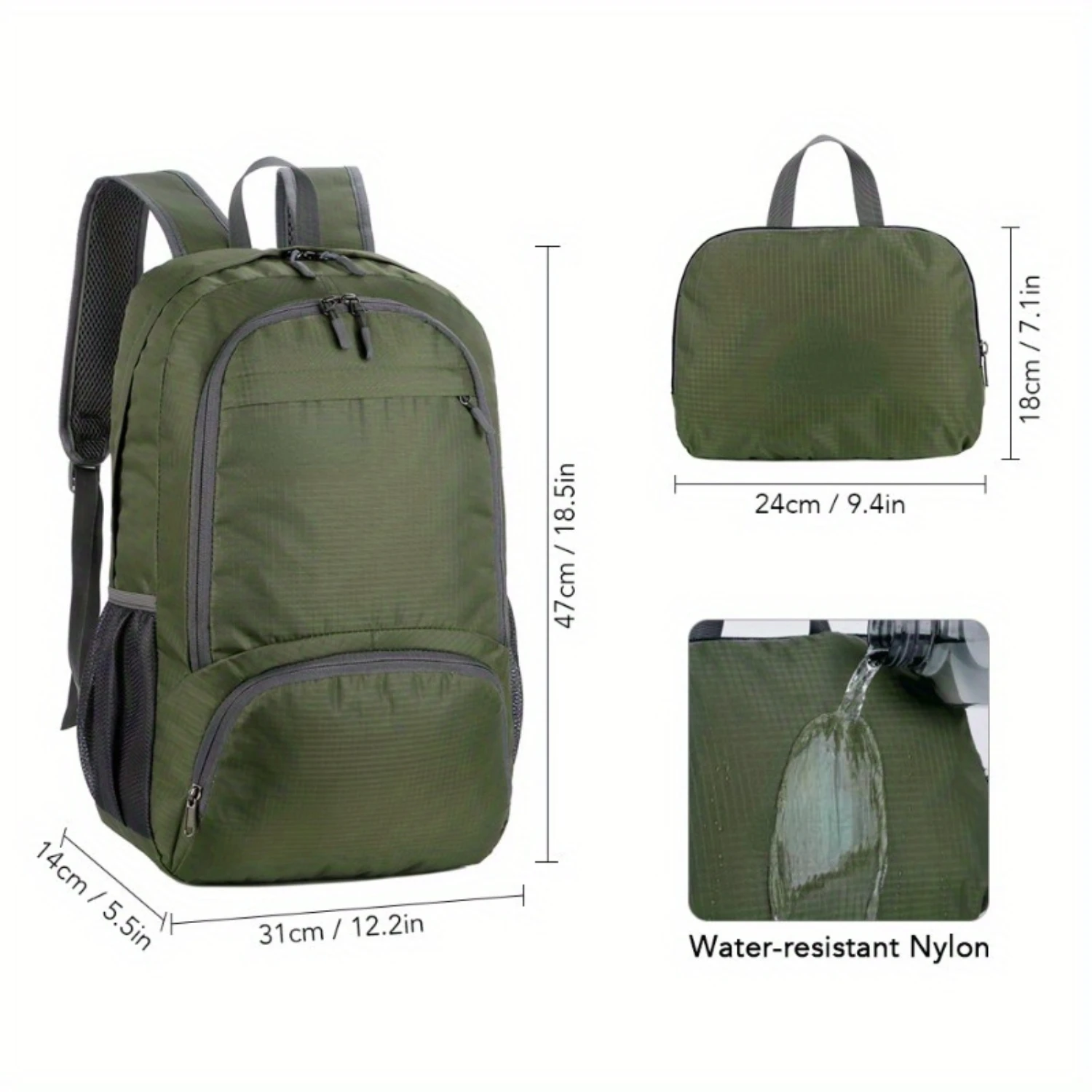 2pcs Waterproof Lightweight Foldable Hiking Backpack Handbag Set for Men and Women, Packable Outdoor Camping Bag
2pcs Waterproof Lightweight Foldable Hiking Backpack Handbag Set for Men and Women, Packable Outdoor Camping Bag