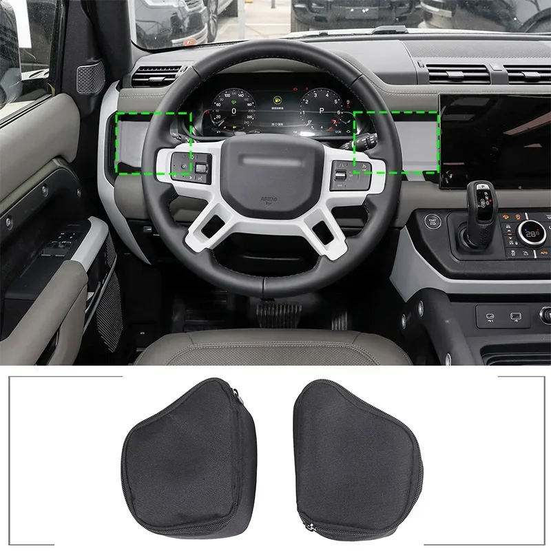 For Land Rover Defender 90 110 2020-2024 Oxford cloth black car steering wheel storage bags on both sides interior accessories
For Land Rover Defender 90 110 2020-2024 Oxford cloth black car steering wheel storage bags on both sides interior accessories