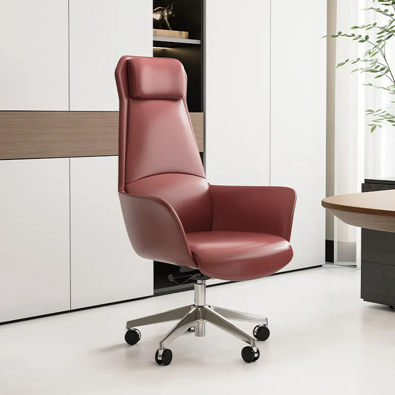 High Back Luxury Leather Office Chair Study Swivel Computer Armchair Office Chair Comfy Sillas De Escritorio Salon Furniture
High Back Luxury Leather Office Chair Study Swivel Computer Armchair Office Chair Comfy Sillas De Escritorio Salon Furniture